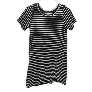 Hollister women’s black white Striped mini dress SMALL
